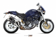 2x Mivv GP Carbon Slip-on Einddempers met E-keur Ducati Monster S2R 800 2005 > 2007